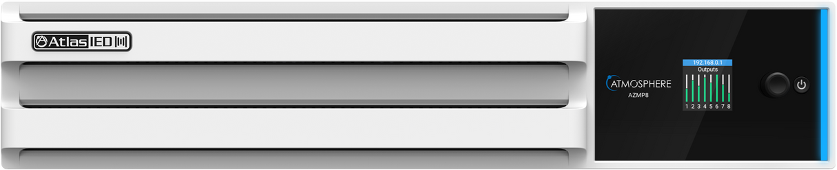 AtlasIED AZMP8 8-Zone DSP Processor – 1200W Powered Audio Control System