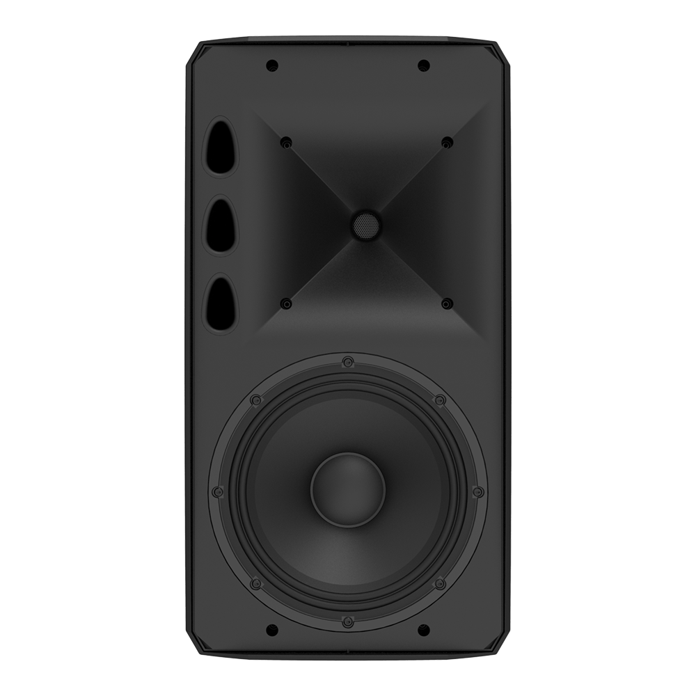 AtlasIED AS-10T-B – 10" AS Series Surface Mount Speaker, Black (70V/100V/8Ω, IP55 Rated)