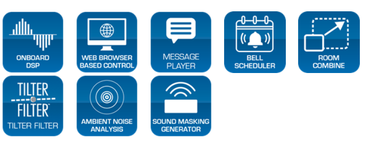 AtlasIED Atmosphere AZM8 – 8-Zone DSP Audio Processor with Wi-Fi & Ethernet Control