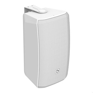 AtlasIED AS-8T-W surface-mount speaker, angled view.