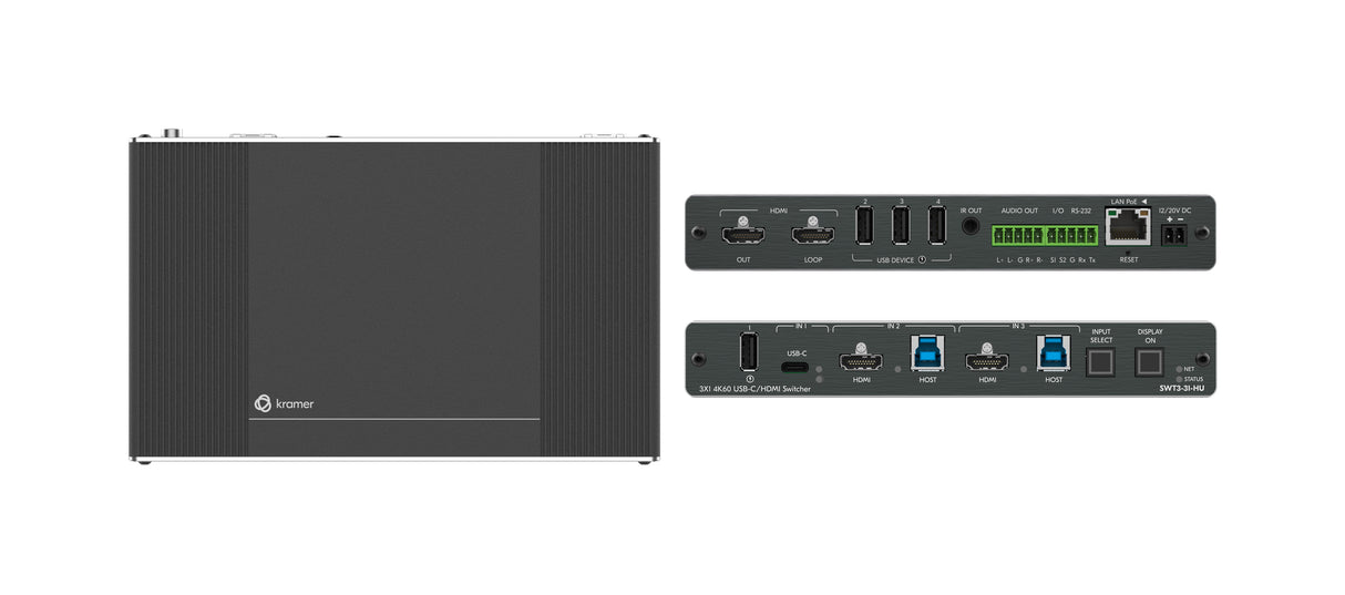 Kramer Kramer 3x1 USB-C / HDMI Switcher Switching and Distribution