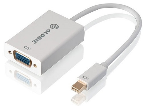 Alogic ALOGIC Premium 15cm Mini DisplayPort to VGA Adapter - Male to Female - WHITE Cables/Adapters