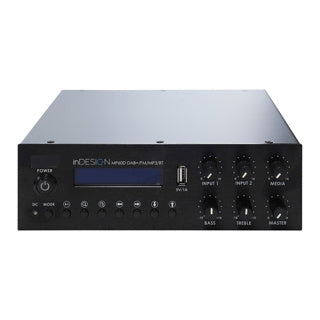 inDESIGN MP60D 60W Mixer Amplifier with DAB+/FM/MP3/Bluetooth