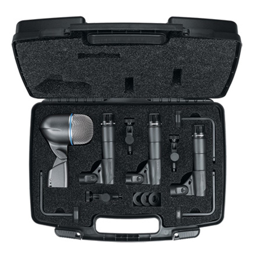 Shure Shure DMK57-52 Drum Microphone Kit 3x SM57; 1x BETA52A 3x A56D Mounts + Case Microphones