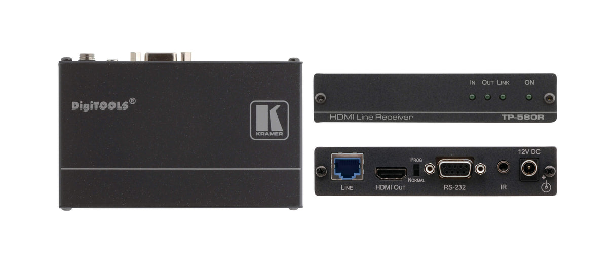 Kramer Kramer 4K60 4:2:0 HDMI HDCP 2.2 Receiver with RS–232 & IR over Long–Reach HDBaseT Switching and Distribution
