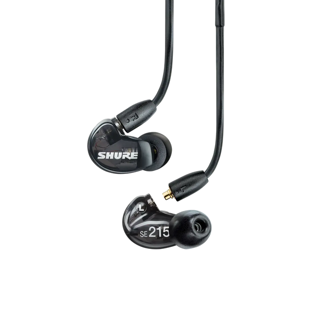 Shure Shure SE215 Sound-Isolating In-Ear Monitors – Black Headphones