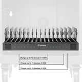 Shintaro 32-Port USB-C PD3.0 2000W GaN Charging Trolley – Smart Power Management via App