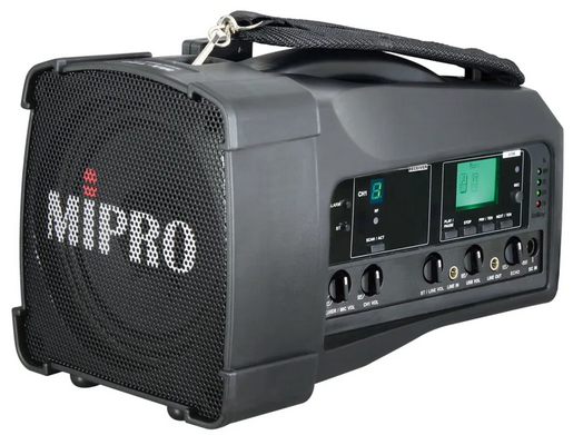 Mipro MA100 50W Portable PA — Front Angle View