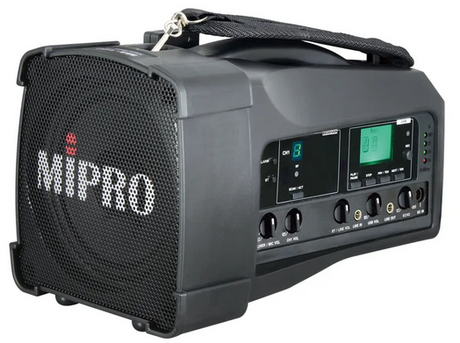 Mipro MA100 50W Portable PA — Front Angle View