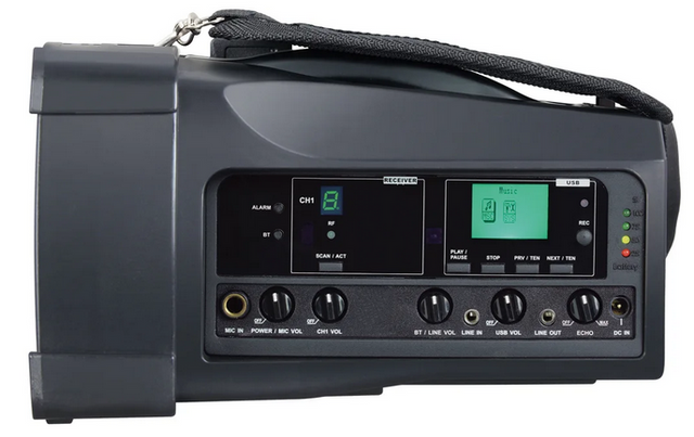 Mipro MA100 50W Portable PA — Side View