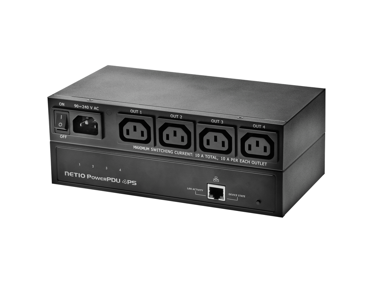 NETIO PowerPDU 4PS 4-Outlet IP-Controlled PDU (Desktop)