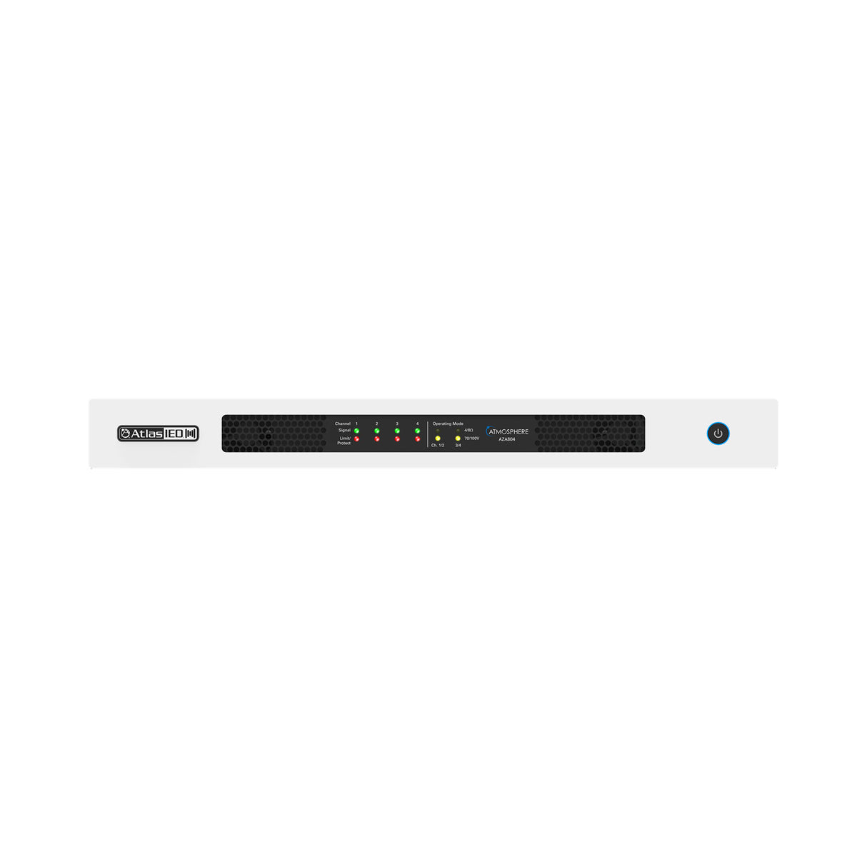 AtlasIED AZA804 Four-Channel Amplifier – 200W per Channel with DSP & Dante Option
