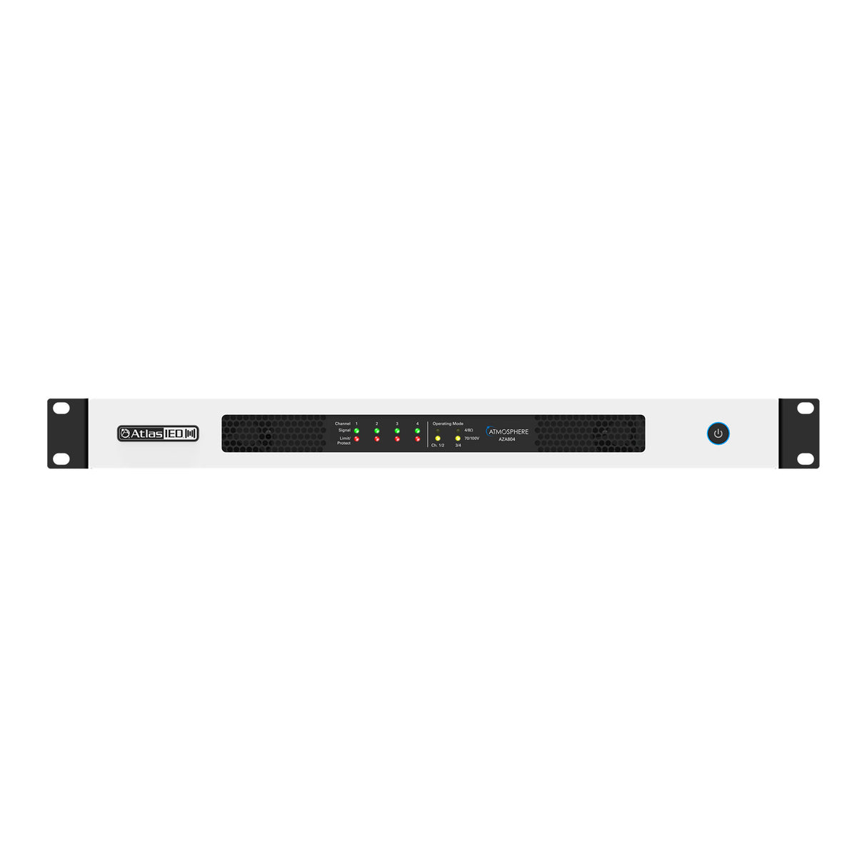AtlasIED AZA804 Four-Channel Amplifier – 200W per Channel with DSP & Dante Option