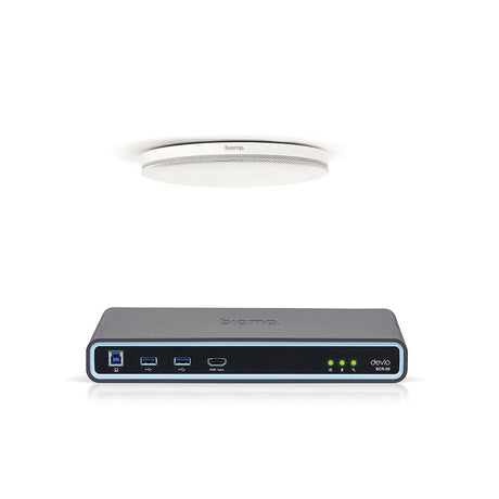 Biamp Devio SCR-20CX Conferencing Hub + Parlé Ceiling Mic - White Unified Communications