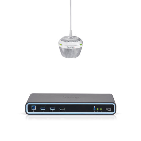 Biamp Devio SCR-25C Conferencing Hub + Ceiling Mic - White Unified Communications
