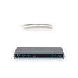 Biamp Devio SCR-25CX Conferencing Hub + Parlé Ceiling Mic - White Unified Communications