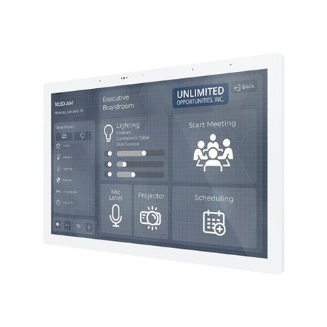 RTI RTI 10" IN-WALL TOUCHPANEL White Control/Automation – Front View