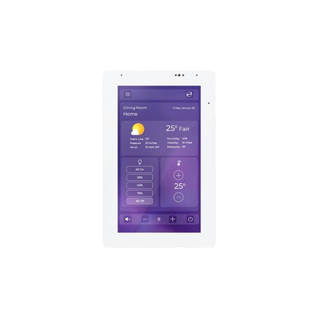 RTI RTI 5" IN-WALL TOUCHPANEL White Control/Automation – Front View