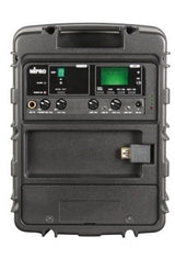 Mipro Mipro 60w Portable PA System with single UHF wireless mic receiver. Public Address – Rear View