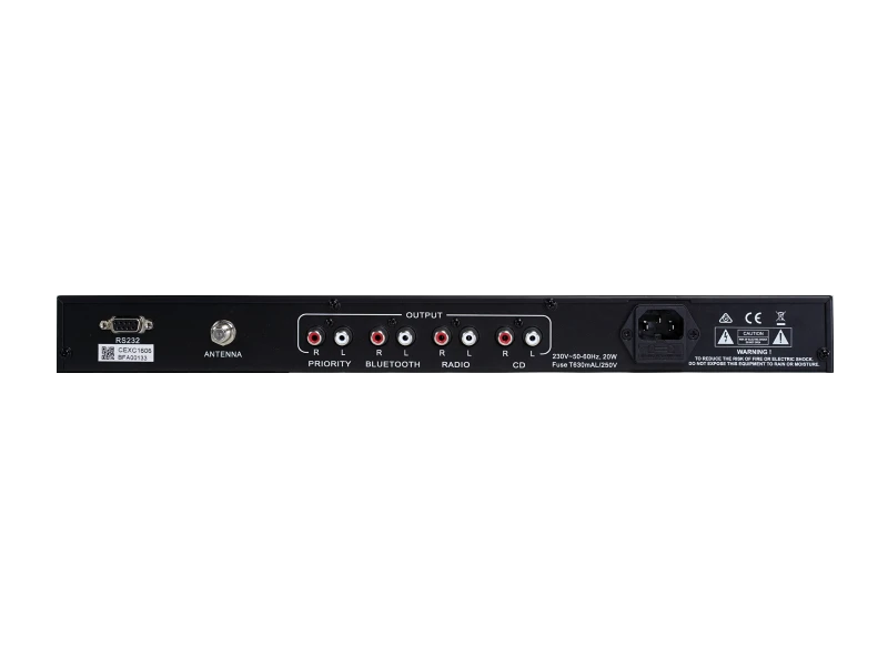 Australian Monitor Australian Monitor CD/MP3 Professional Player Signage and Media Players – Rear View