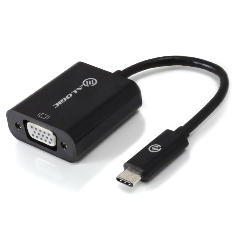 Alogic ALOGIC 10cm USB-C to VGA Adapter - Black Cables/Adapters